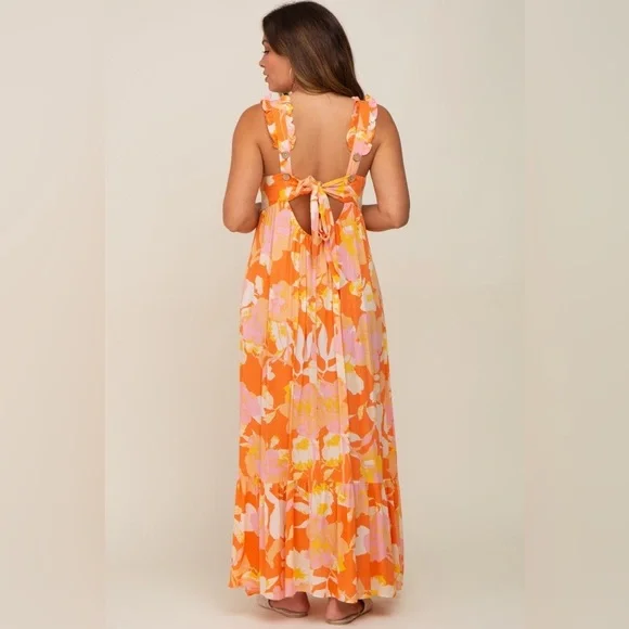 Pinkblush floral maxi dress with pockets nwt - Picture 3 of 7